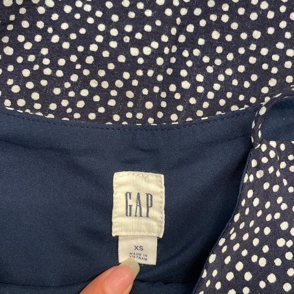 GAP Navy Blue Polka Dot tank top - Picture 2 of 2